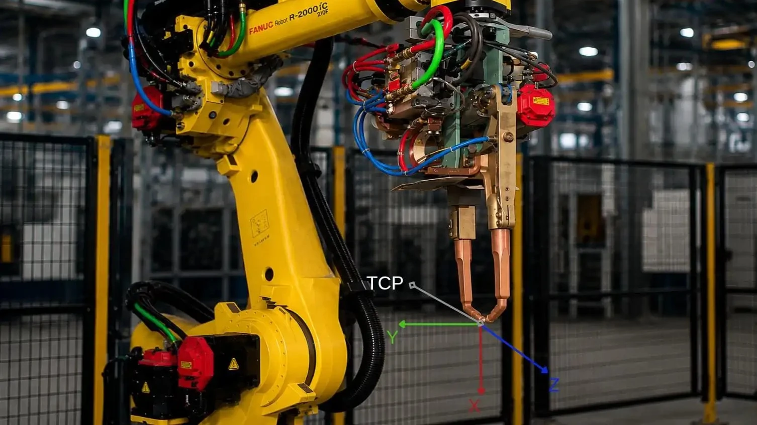 Tool Center Point (TCP) robot programlama örneği