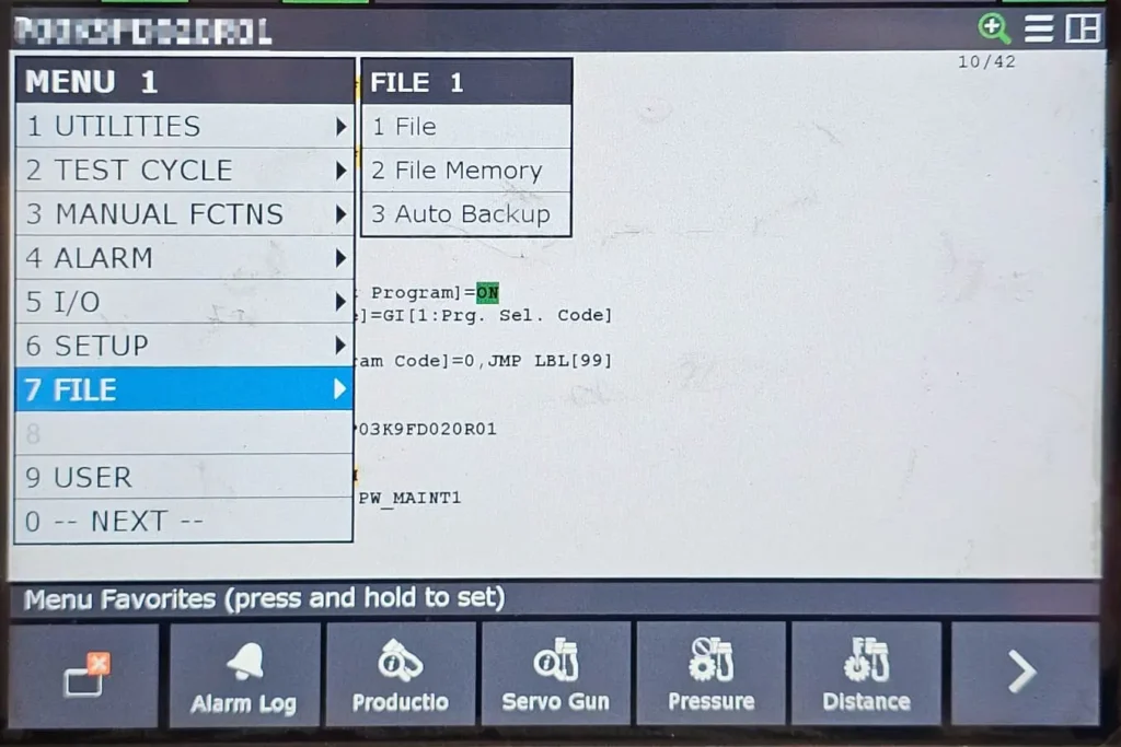 FANUC Robotlarda Backup Alma